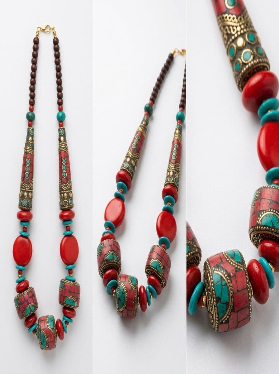 CORAL BEADS NECKLACE alternate