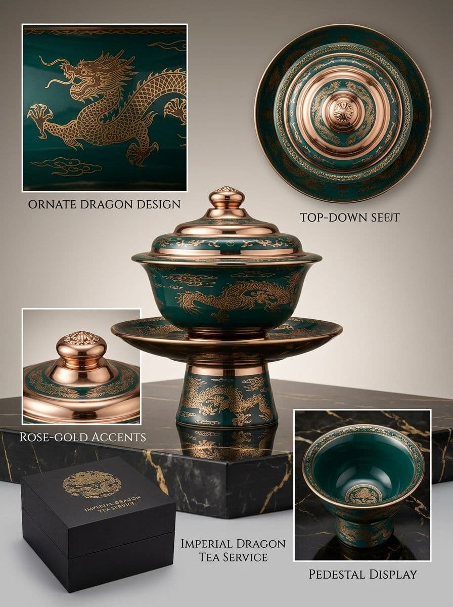 SOUP OR TEA CUP ( 3PCS) DARK GREEN alternate