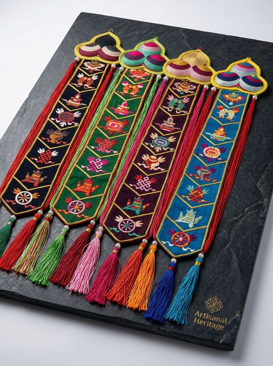 EMBROIDERED TIE ( 4PCS) WITH 4DIFFERENTS COLORS