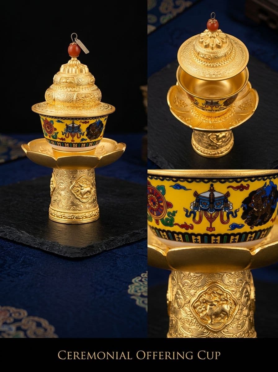 TEA CUP ( GOLDEN COLOR ) 4PCS alternate