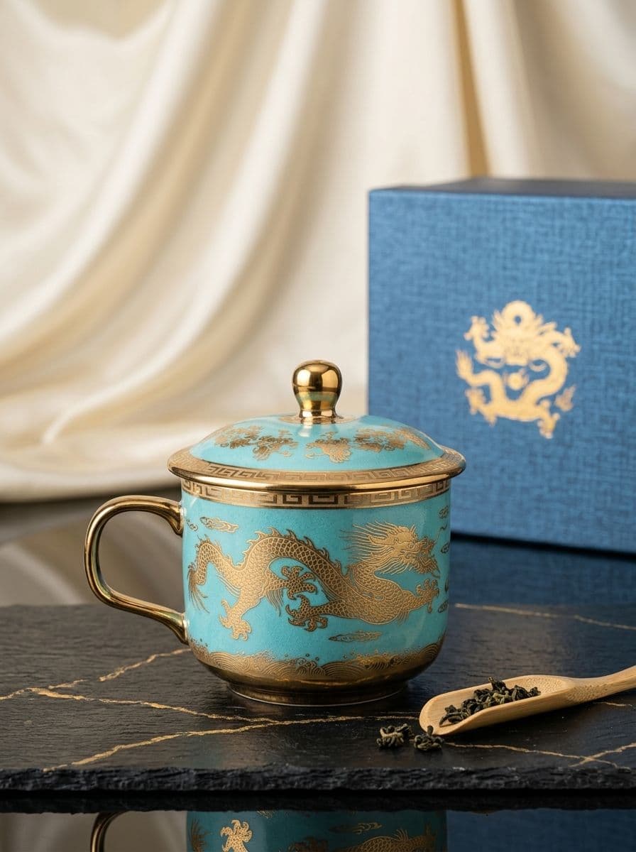 TEA CUP ( 4PCS ) LIGHT BLUE