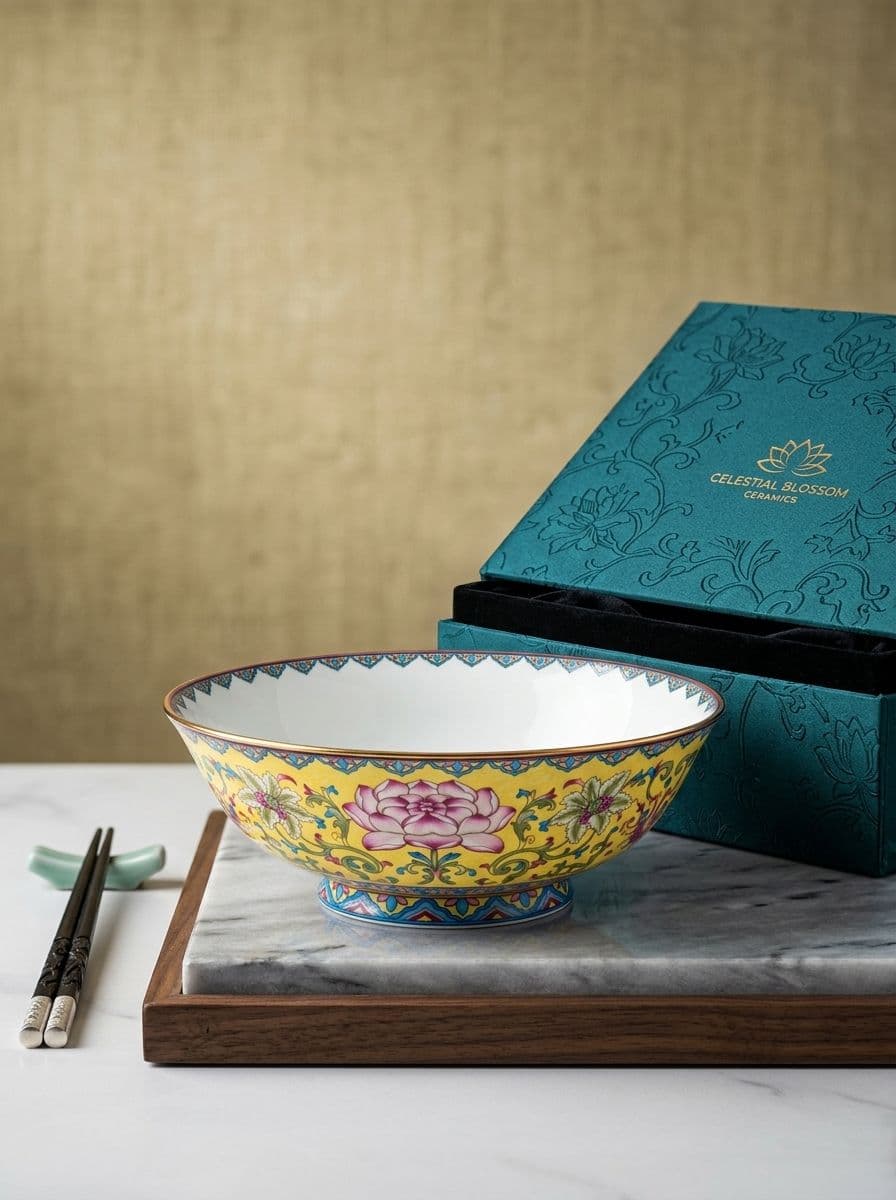 CERAMIC BOWL ( YELLOW COLOR ) 3PCS