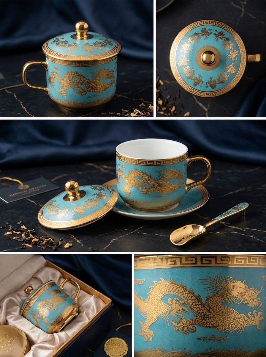 TEA CUP ( 4PCS ) LIGHT BLUE alternate
