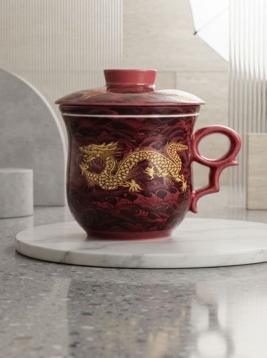 RED TEA CUP